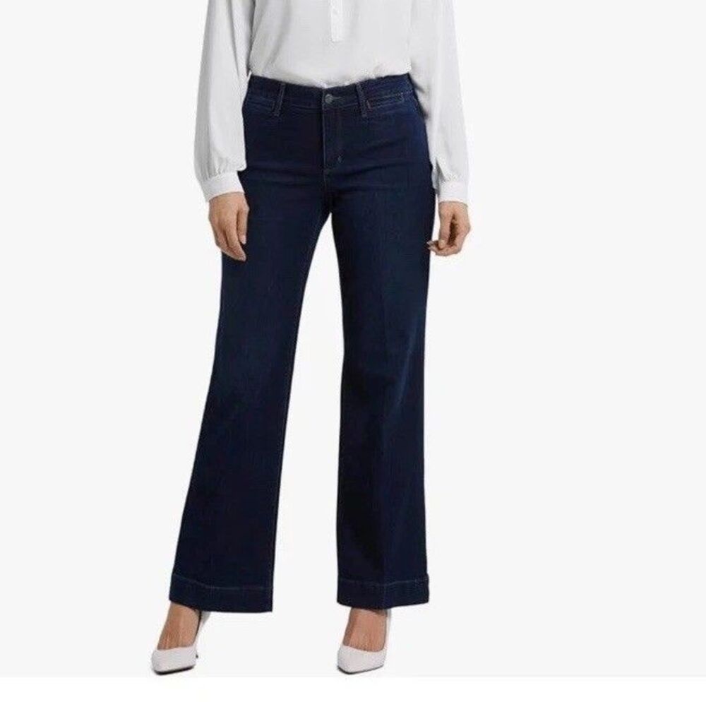 NYDJ Lift Tuck Teresa Trouser Straight Jeans Dark Wash Sz 24 Plus ( waist 47 in)
